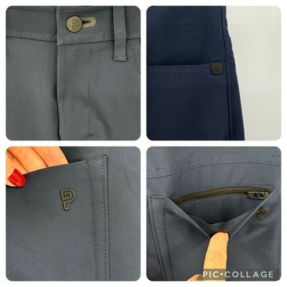 Public Rec Dealmaker Work Day Pants Slim Straight Fit Navy Blue Men 30x30 - Picture 9 of 9